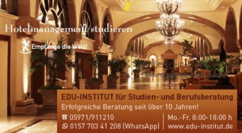 Willkommen auf der Infoplattform zum Hotelmanagementstudium!
