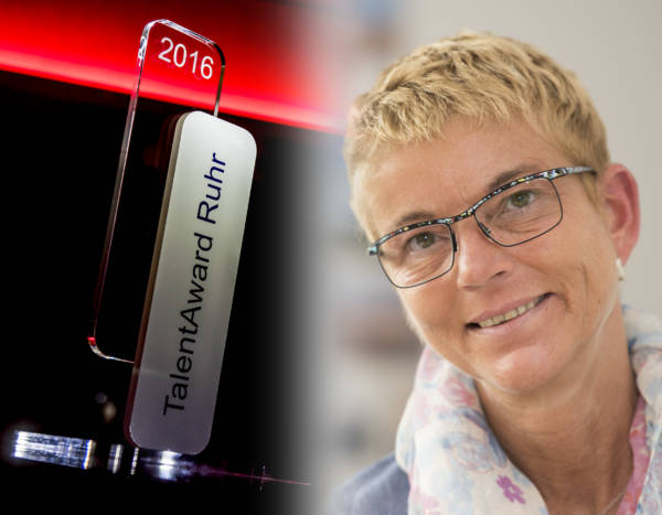 Cordula Hiller-Kitzmann, Preisträgerin des TalentAward Ruhr 2016. Quelle: Initiativkreis Ruhr