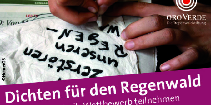 Schüler-Wettbewerb „Regenwald-Lyrik“ – noch bis 15. September 2020 teilnehmen
